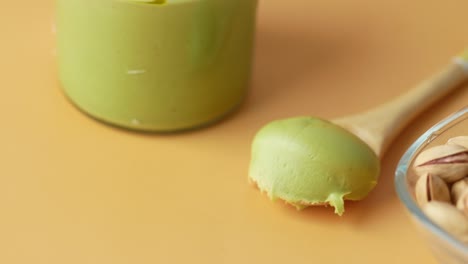 pistachio butter with pistachios