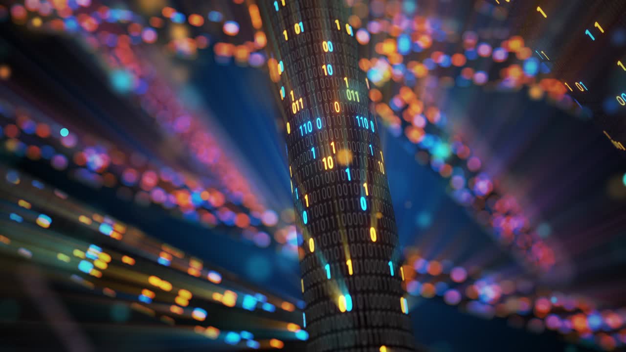 빅데이터, 클라우드 컴퓨팅, 사물인터넷, iot, ai 네트워크 기술, 원활한 루프, 4k, vj 배경