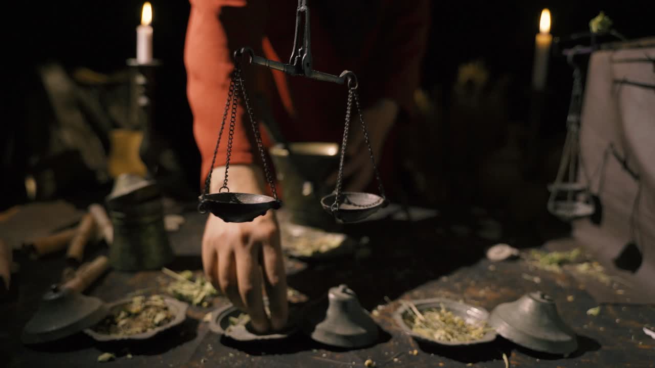 la fabricación de medicina natural en períodos históricos.