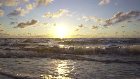 sunset over the ocean