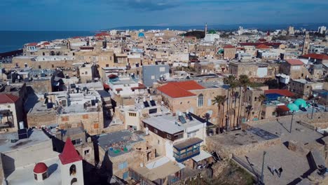 city akko, israel, aerial view