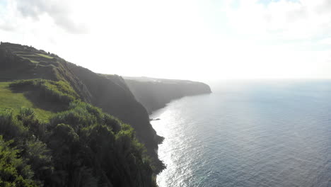 Aerial-Coastline-View-of-S-o-Miguel-Island