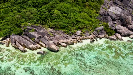 seychelles la digue rocks aerial drone46.mp4