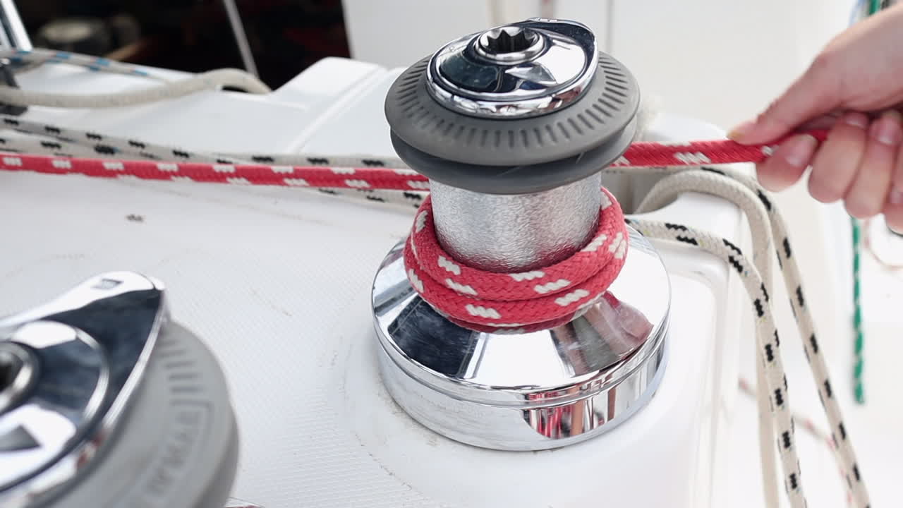 nudo de cuerda para la preparación del velero