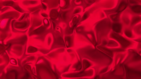 fondo líquido de onda metálica roja. textura de lava satinado de glamour en bucle de renderización 3d 4k
