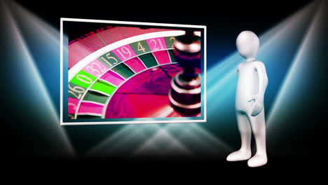 montaje de amigos en el casino