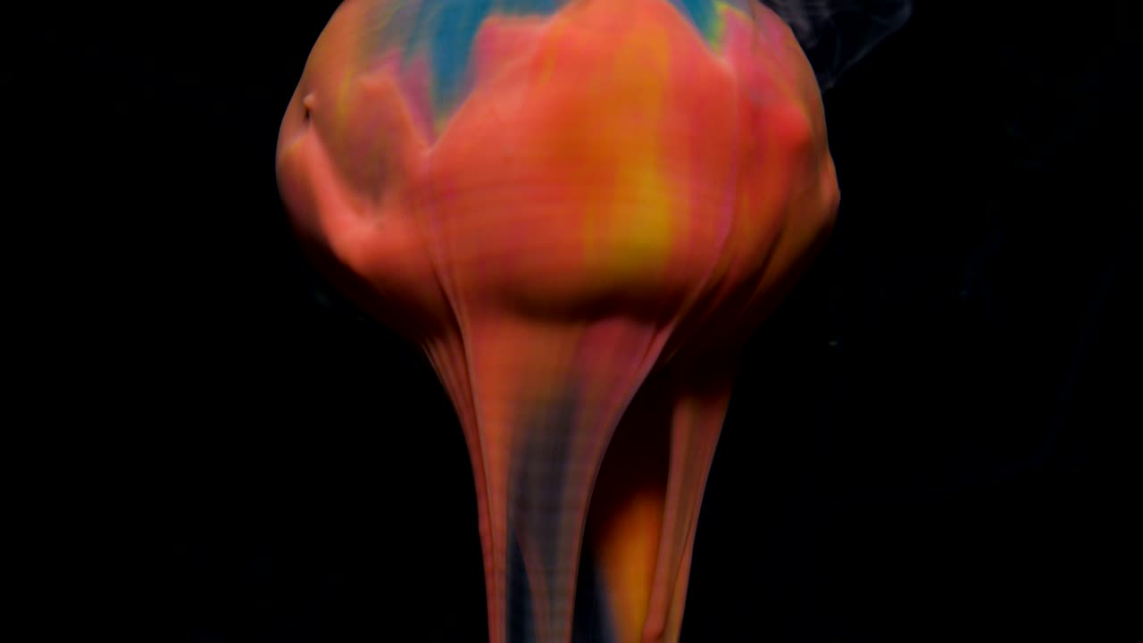 Texture di pittura acrilica con motivo marmorizzato. Flusso di movimento psichedelico di diffusione di inchiostro colorato astratto. Pittura acrilica. Superficie ipnotica fantastica. Metamorfosi strutturata di pittura colorata astratta
