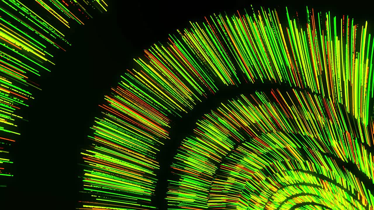 Abstract Tunnel a spirale al neon