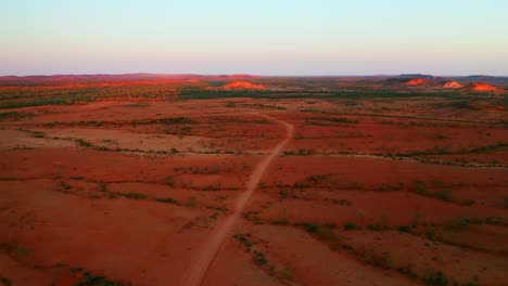 Hiking-Trail-At-The-Red-Colored-Sand-Dunes-At-The-Wilderness-Of-Alice-Springs-In-Australia