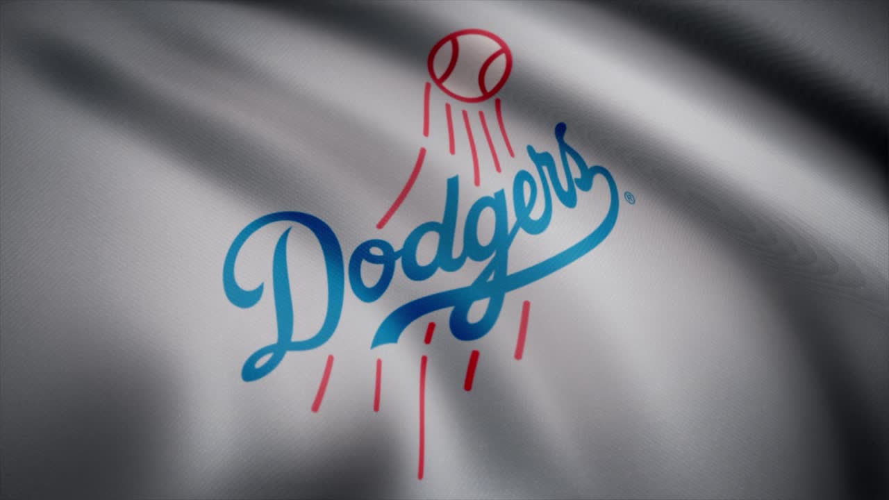 la bandera de los dodgers de los ángeles