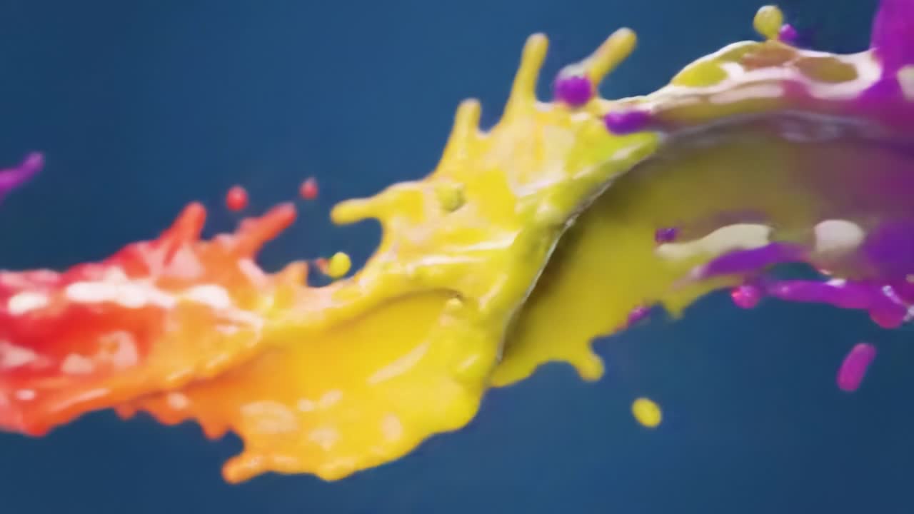 Salpicadura de líquido colorido