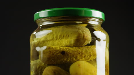 pickles in a glass jar