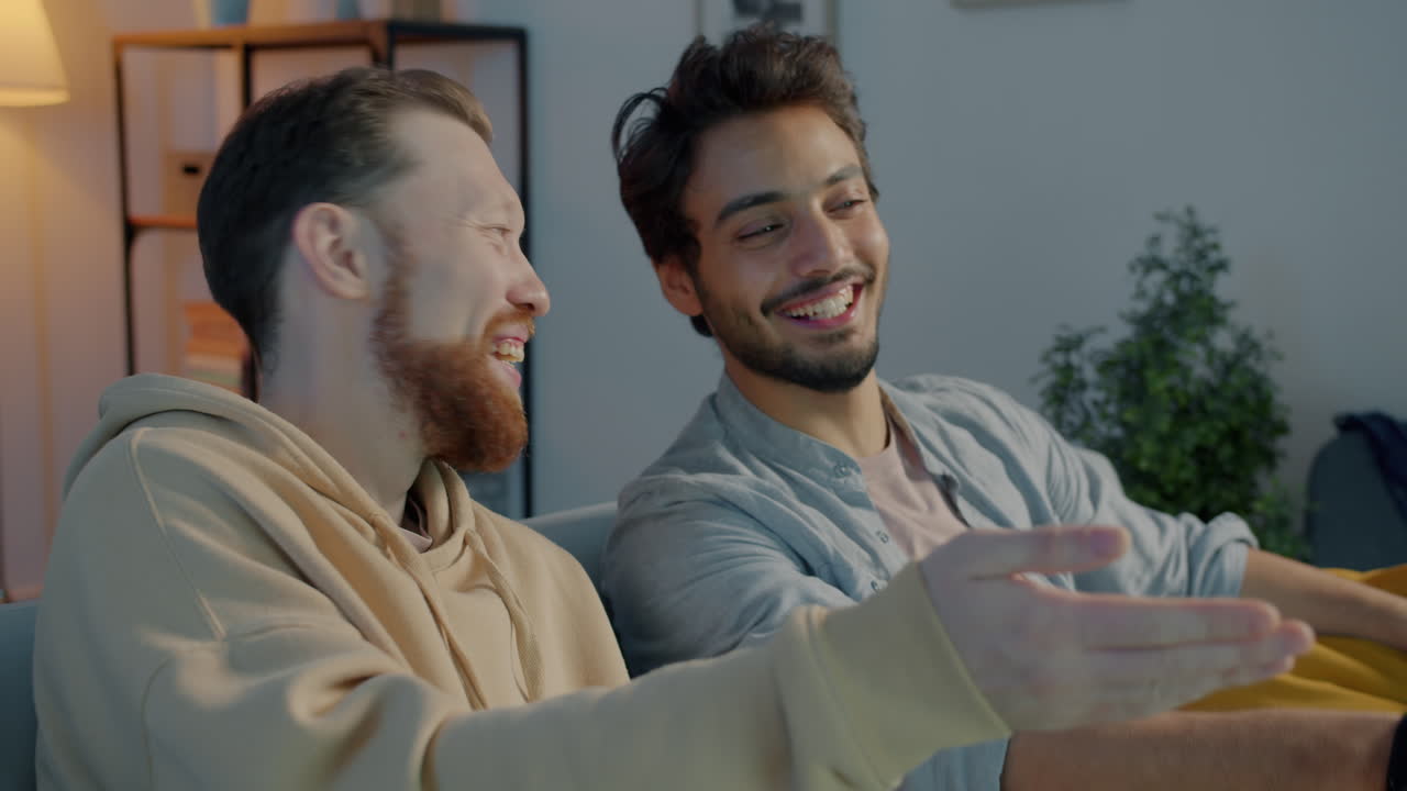 Two friends enjoying a night in