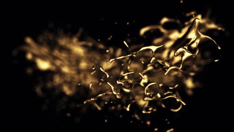 abstract gold splash