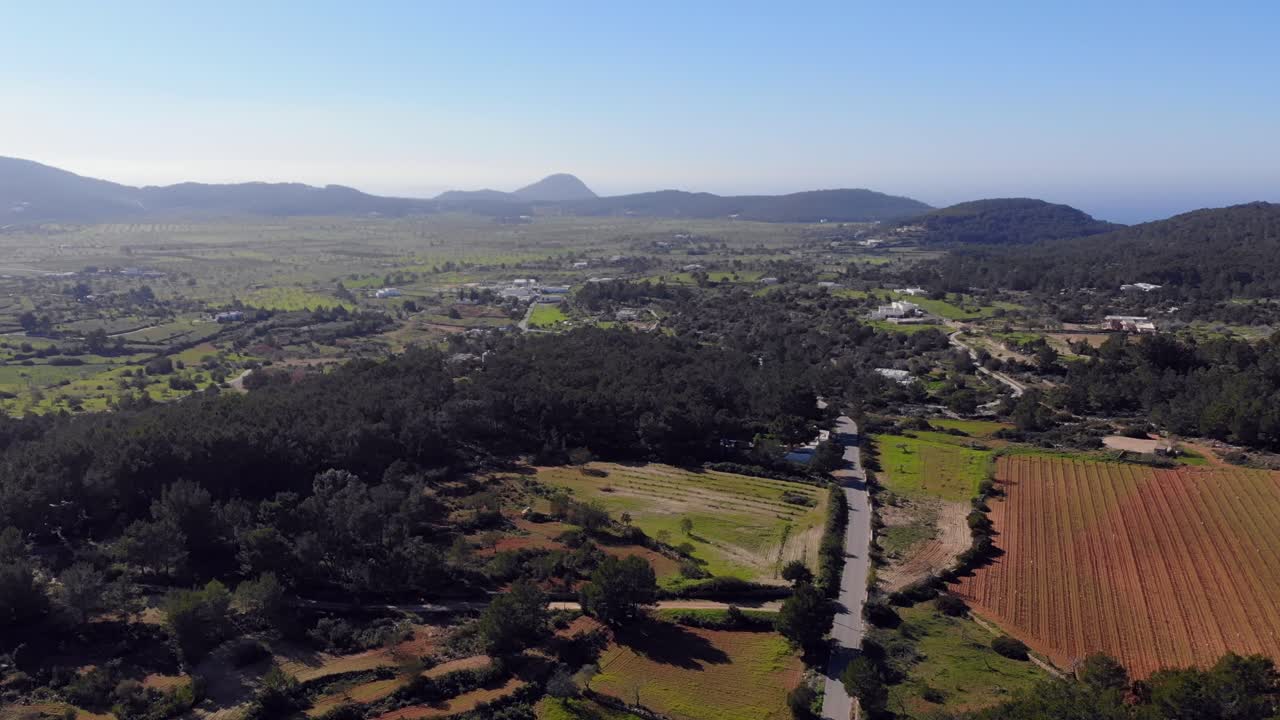 Ibiza small field and nature and twist