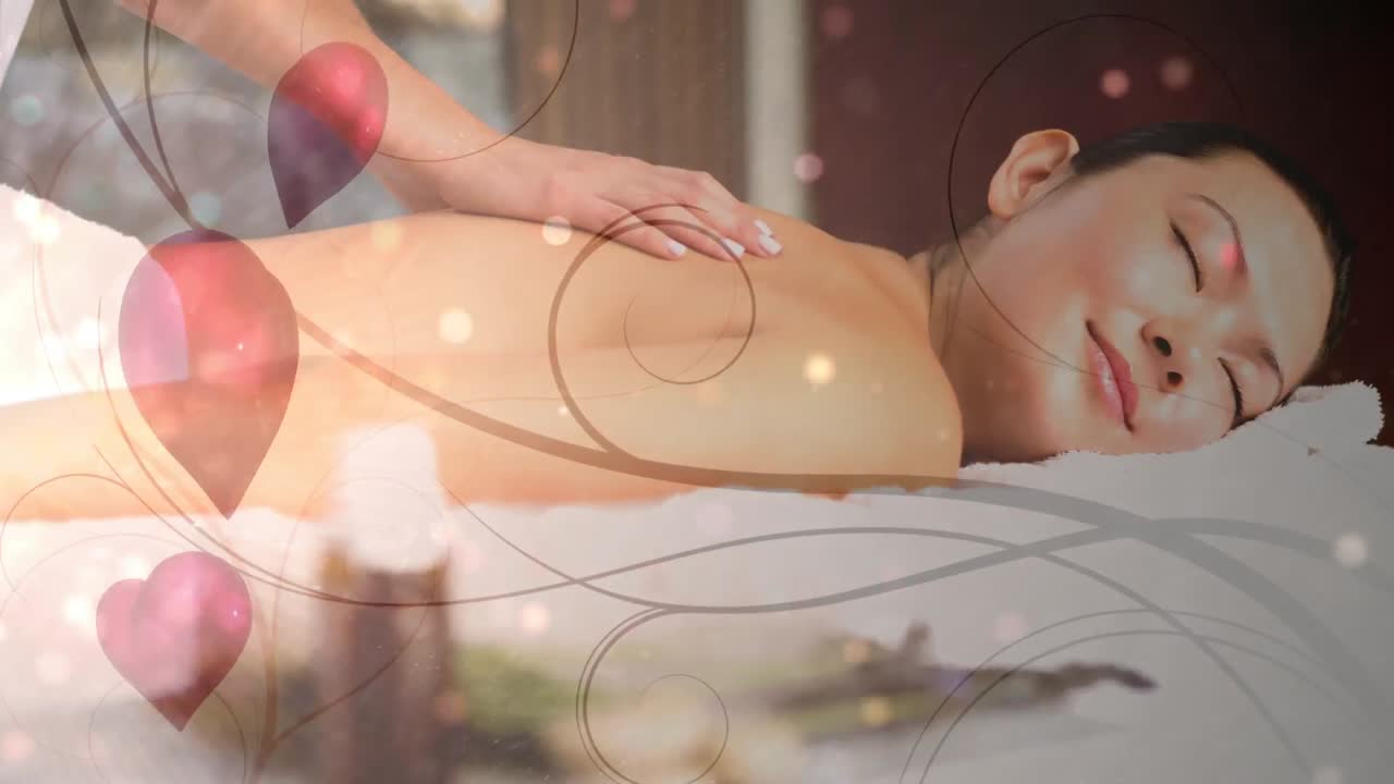 마사지를 받는 여자