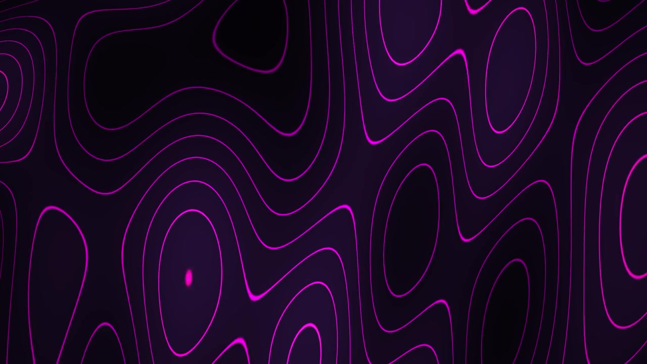 Dynamic Abstract Background with Moving Purple Contour Lines