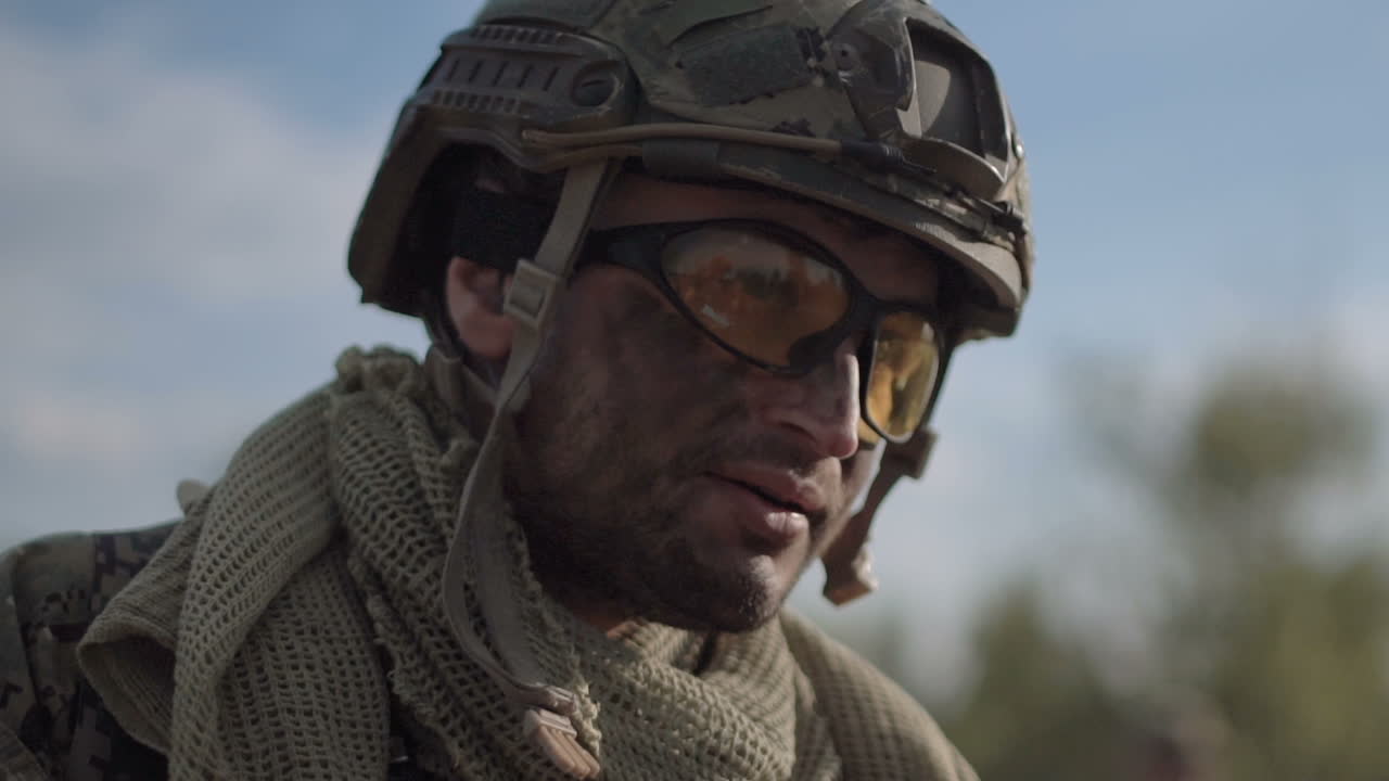 Soldier in Camouflage