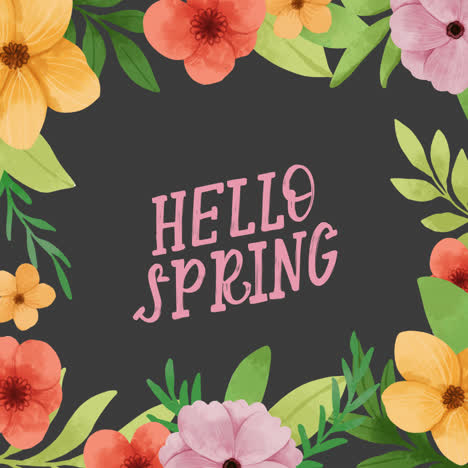 hola, diseño floral de primavera.