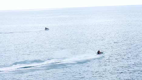 jet ski gliding across the ocean waves