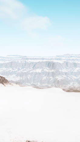 snowy mountain range landscape