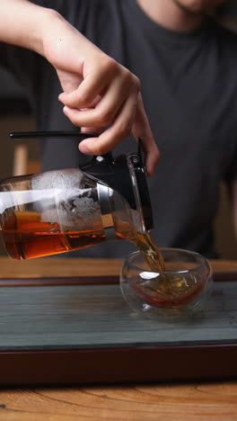 pouring tea