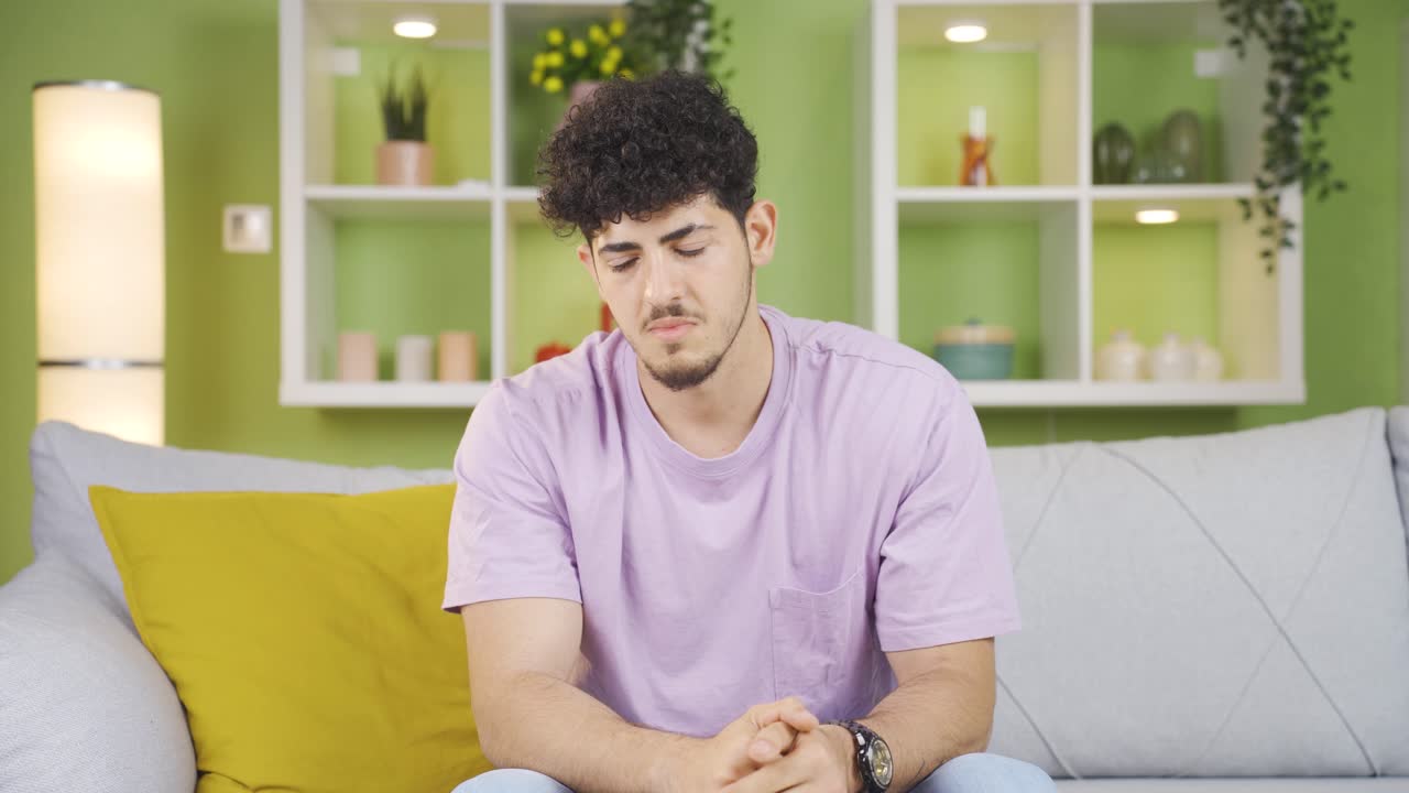 불행하고 우울한 십대.