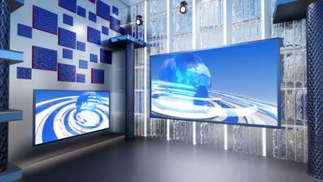 3d 가상 tv 스튜디오 뉴스