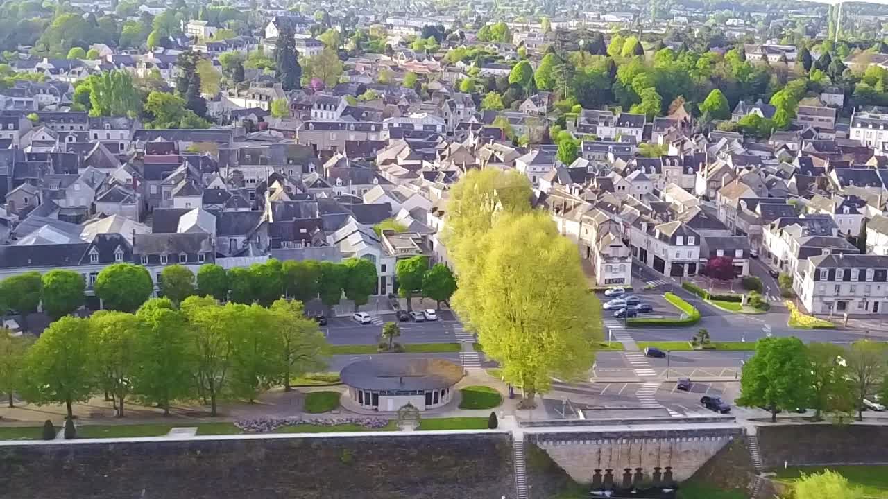 Amboise Village and Château Overlooking the Loire Valley