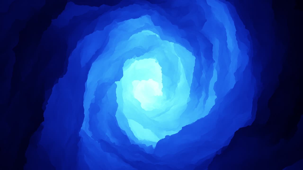 매끄럽게 변하는 다채로운 추상적인 모양, 완벽한 루프.