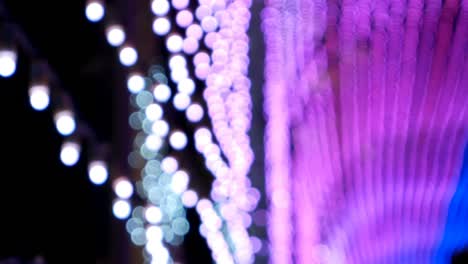 túnel de borroso colorido bokeh luz desenfocado fondo y textura para navidad
