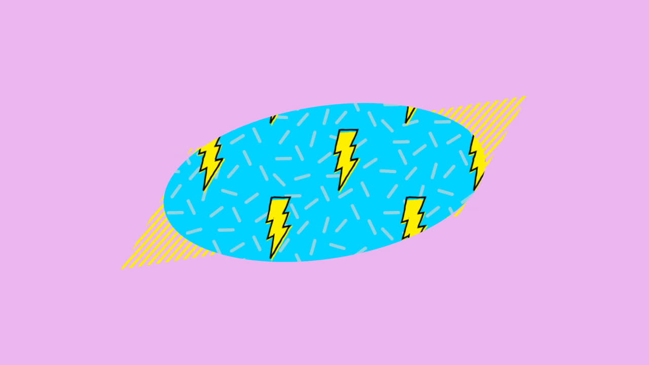 Vector icon of thunderstorm 4k