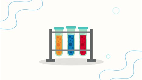 tubes test laboratory supplies animation