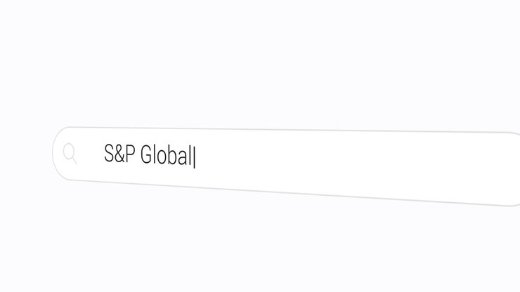 Digitazione di S and P Global sul motore di ricerca