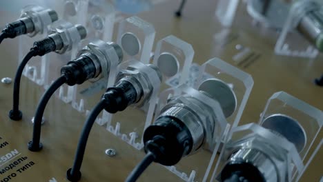 lichtdemonstratie van het elektromagnetische werkingsprincipe