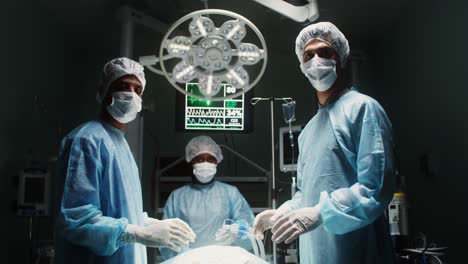 surgeons in operating room