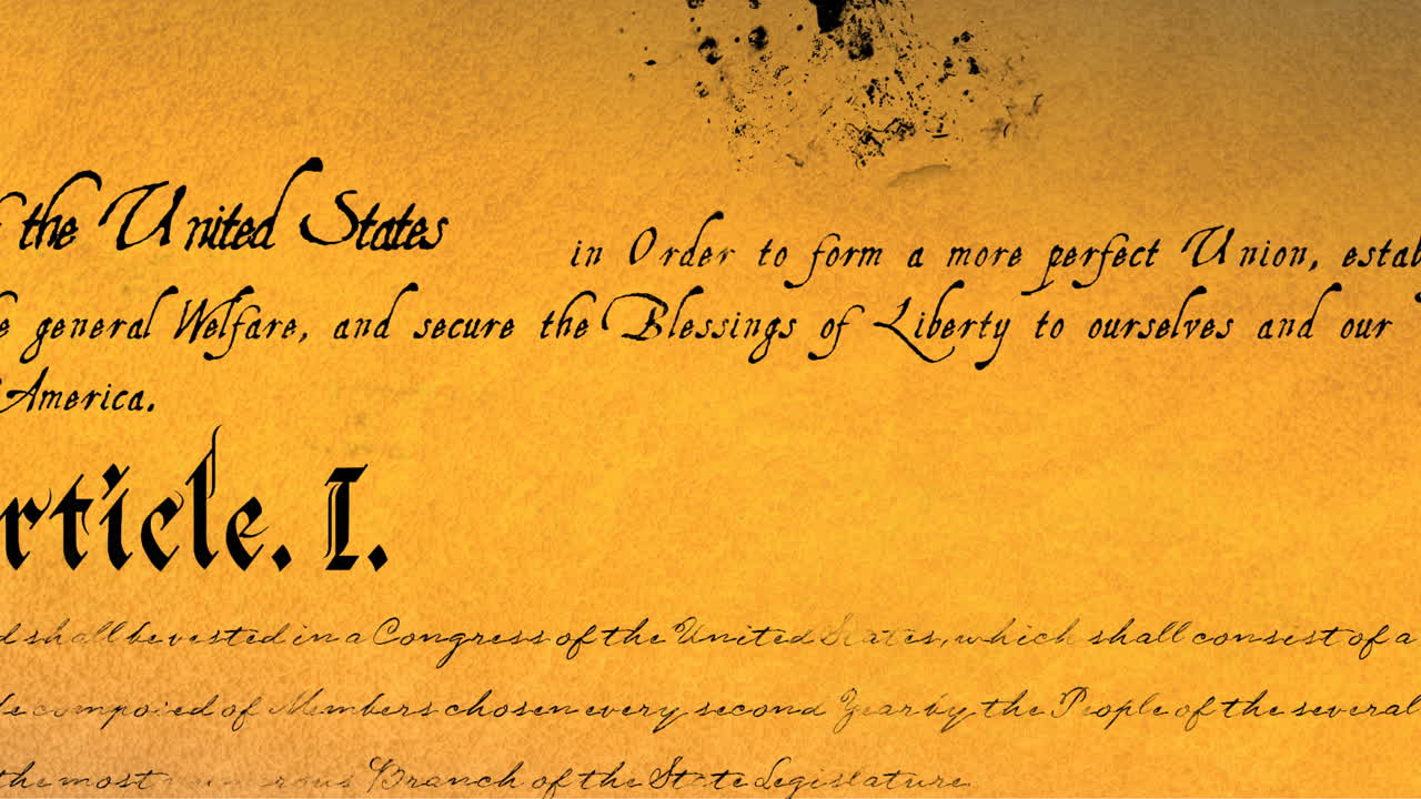 미국 헌법 4k