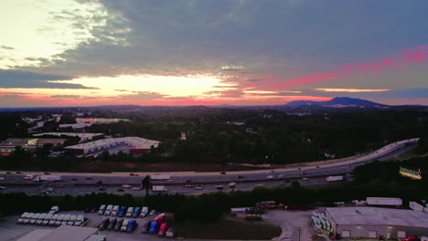 Marietta-Georgia-Sunset-with-Kennesaw-Mountain-Summit