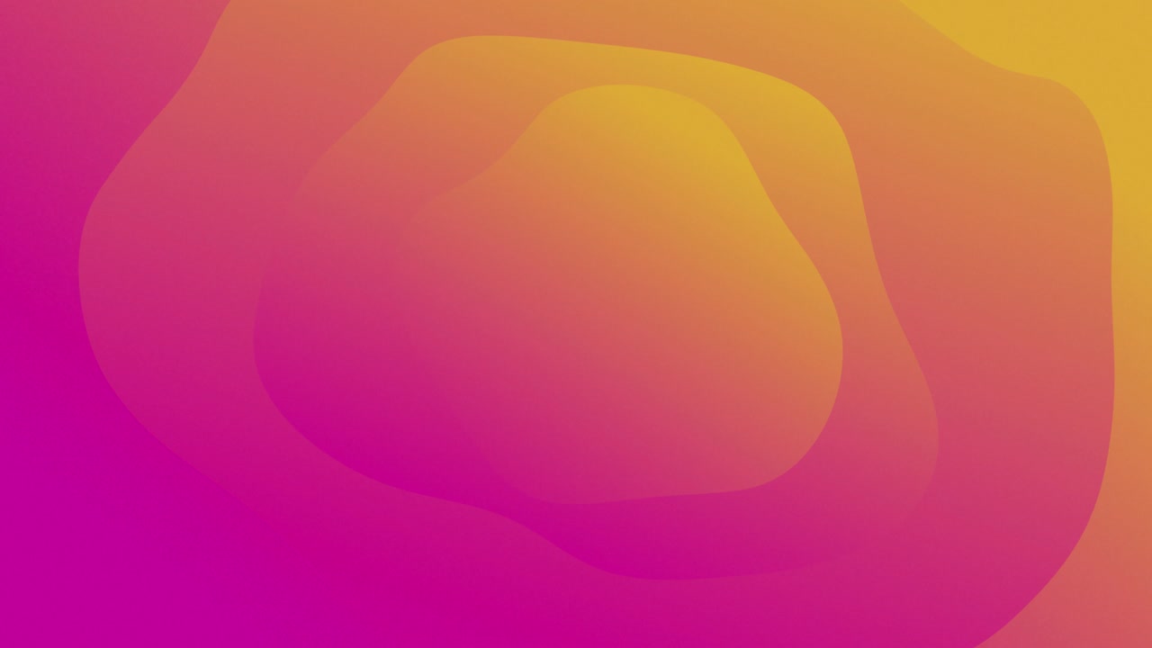 animación de líneas de gradiente de rosa a naranja ondulando en un bucle sin costuras