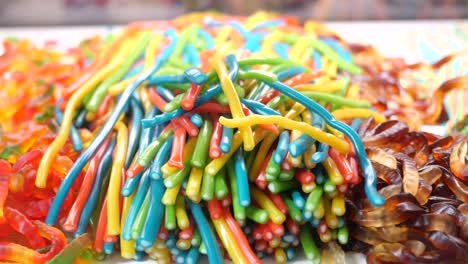 colorful assorted candy display