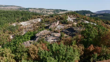 thracian sanctuary harmankaya and surrounding foliage near village of tatul in bulgaria