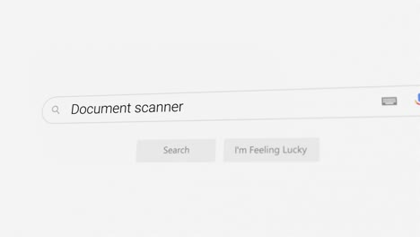 searching for document scanner on internet browser