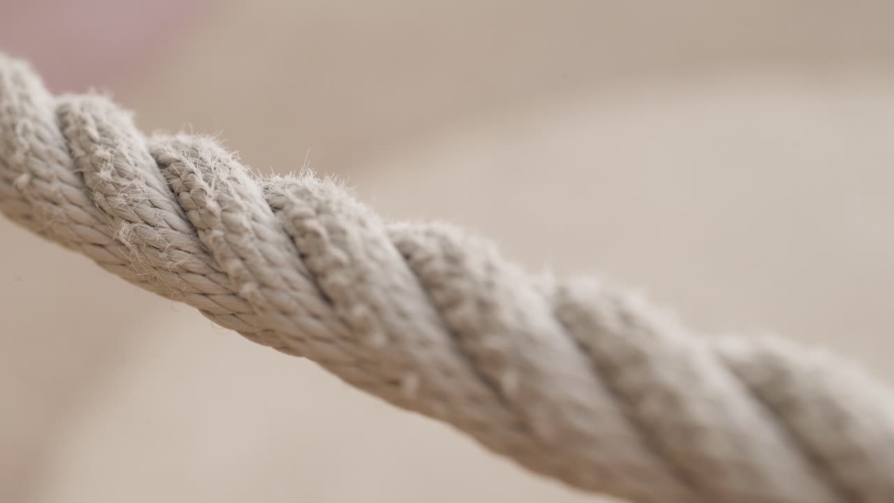 로프의 클로즈업