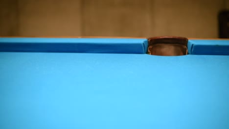 making the eight ball in the side pocket in american pool billiard