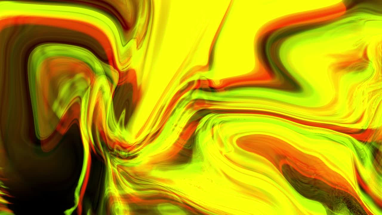 Sfondo liquido ondulato e liscio con sfumatura gialla animata
