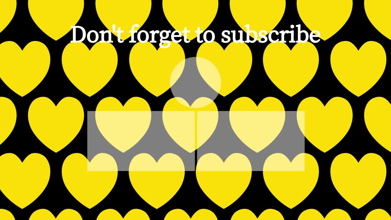 간단한 심장 움직임 엔드 카드 엔딩 스크린 모션 그래픽