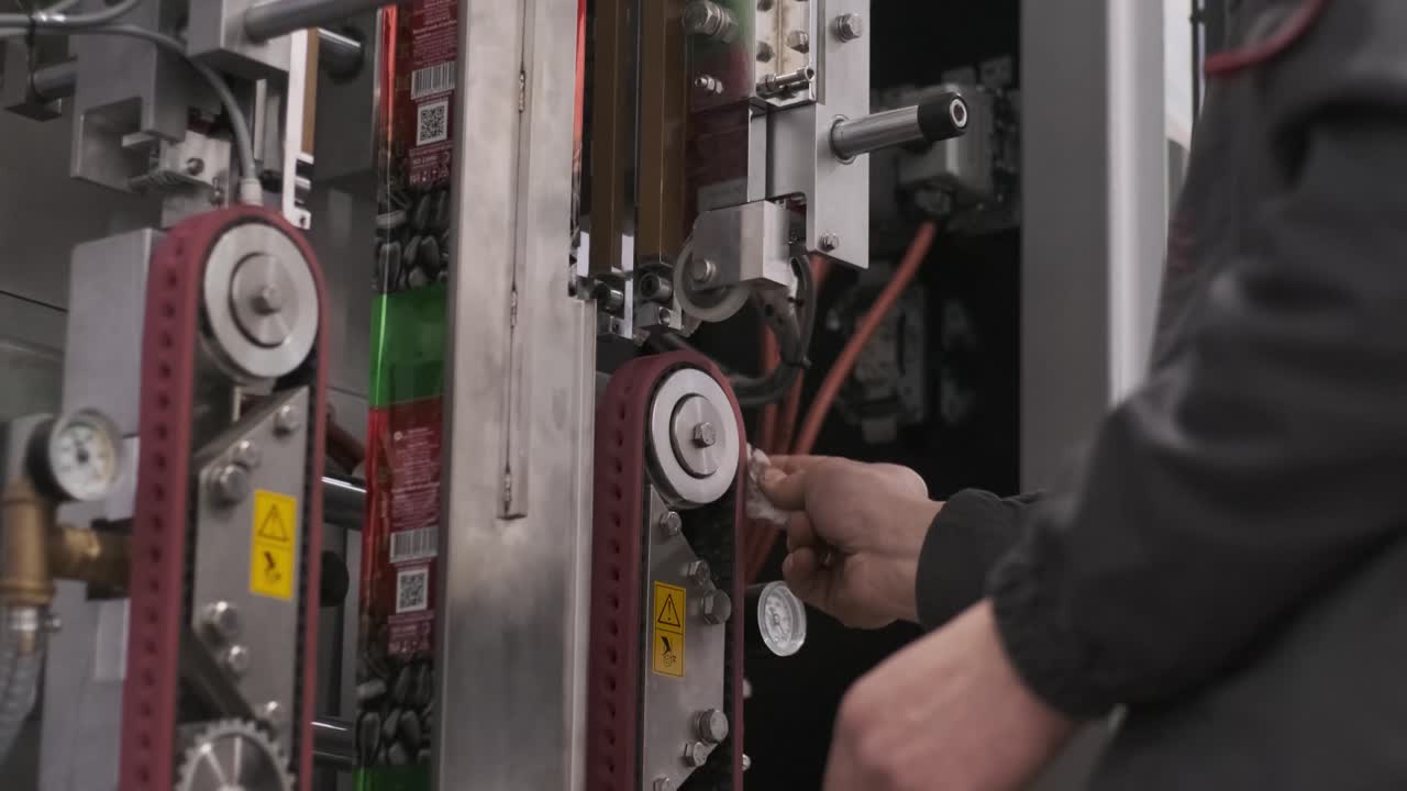 padrone di pulizia della borsa per spuntini, riempimento e sigillatura della macchina per l'industria alimentare