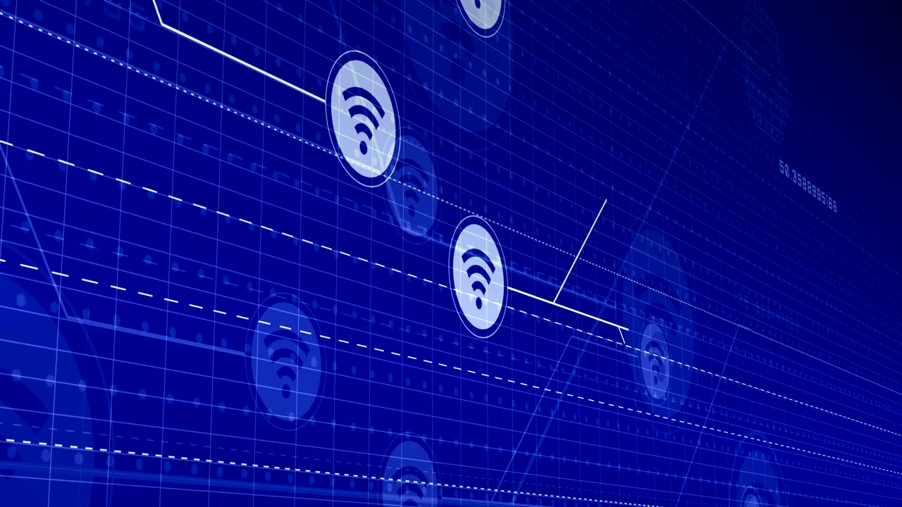 Digital Interface with WIFI Icons