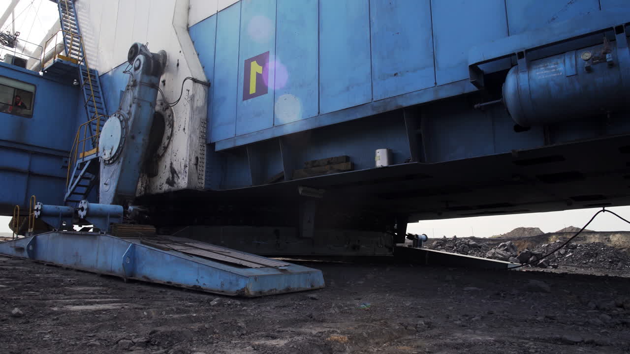 Giant Mining Excavator in Coal Mine