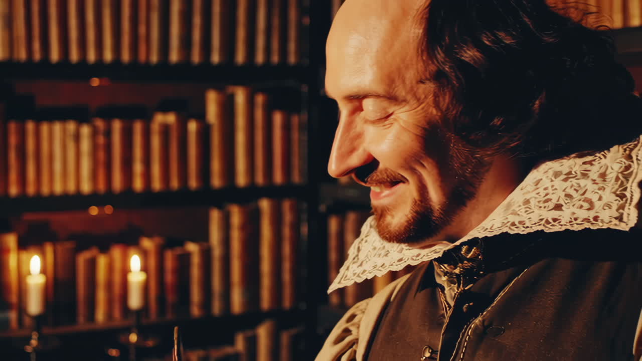 Shakespeare in his study